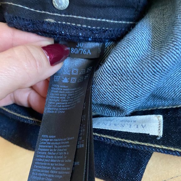 All Saints Denim Jeans dark blue pants NEW tapered - Picture 7 of 8